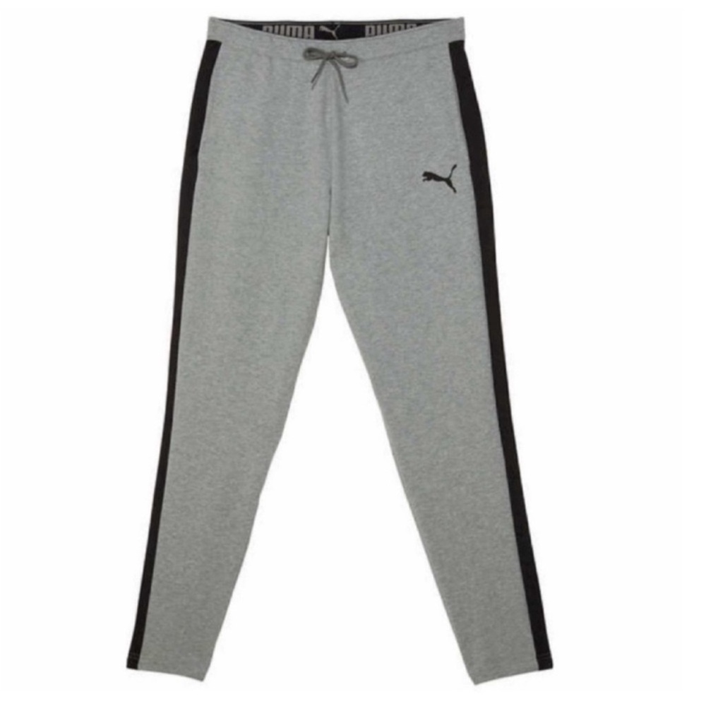 NWT PUMA Men Training Pant Jogger GRAY - size L casual streetwear activewear